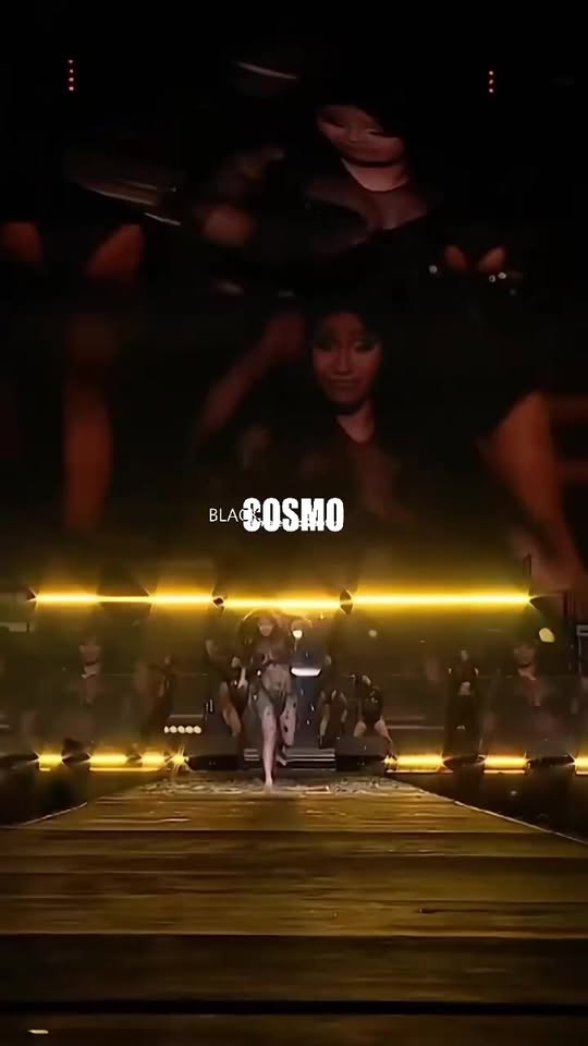 The way Cardi B sprinted down the stage she was hyped!