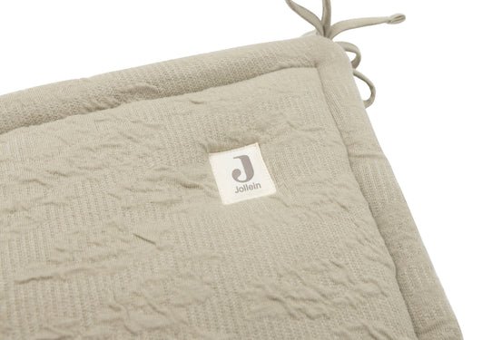 Jollein - Tour de lit/Tour de parc 180x30cm Soft Waves Olive Green Le linge de lit