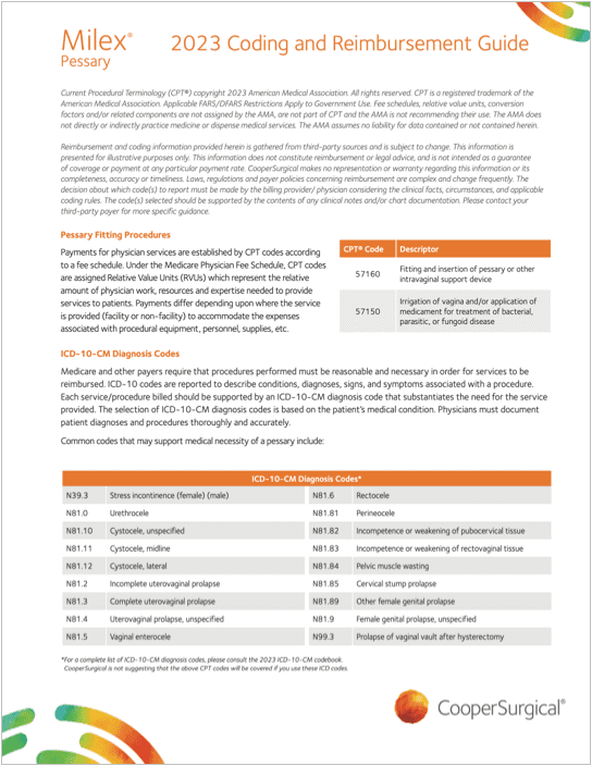 Reimbursement CooperSurgical