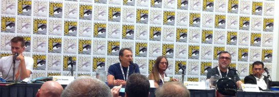 Eric Reynolds, Gary Groth, Diana Schutz, Gilbert Hernandez, and Jaime Hernandez 