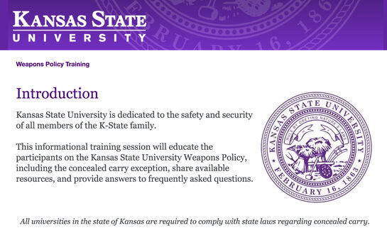 Weapons Policy Module: screen 2