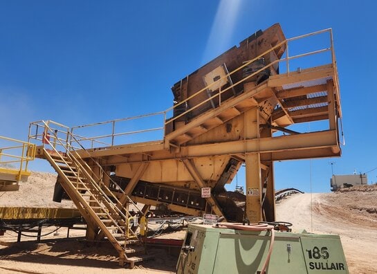 CRUSHER STRUCTURE with XHD ALLIS 4’ wide x 12’ long 2 deck Vibrating Scalping Screen - Image 3