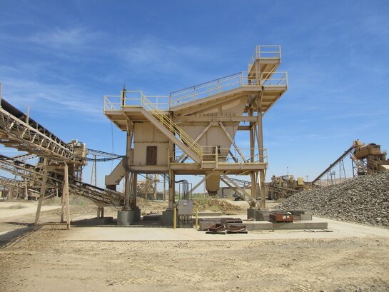 VIBRATING SCREEN SUPPORT STRUCTURE - Heavy Duty Incline Vibrating Screen Structure
