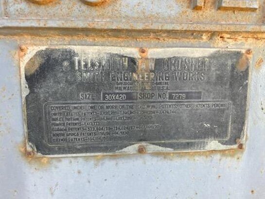 JAW CRUSHER - Telsmith 30” x 42” Primary Jaw Crusher - Image 8