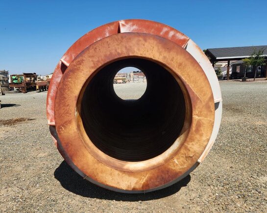 TROMMEL DRUM - 77½” diameter x 37’ long Rotary Scrubber Drum - Image 9