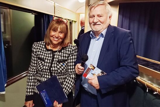 Soňa Jelínková és Pusztay Sándor a Márton-napi könyvbemutatón