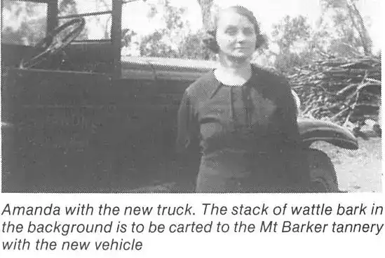 Amanda with the new truck.