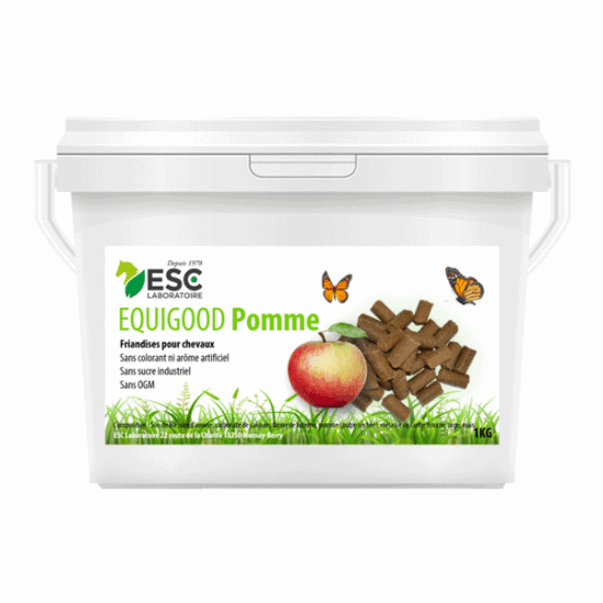 Esc Laboratoire Equigood Fruit Pomme - Friandises pour chevaux - 1kg