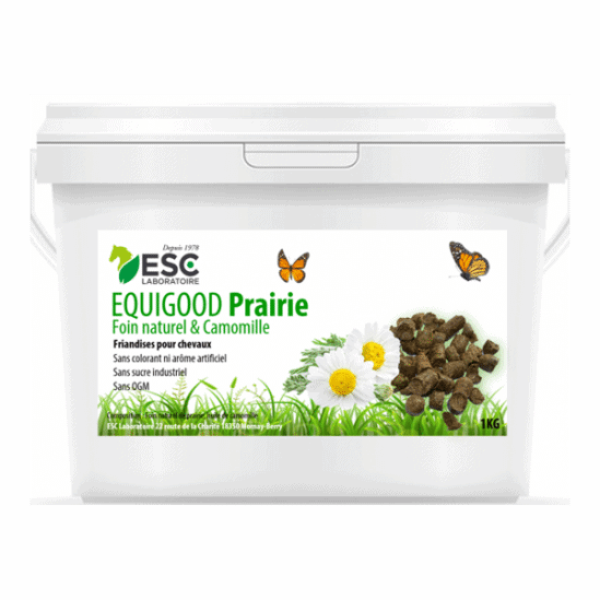 Esc Laboratoire Equigood Prairie – Friandises avec foin de prairie et camomille (1kg)