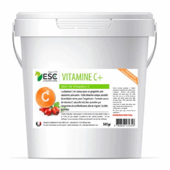 Esc Laboratoire Vitamine C+ – Soutien de l'effort du cheval 500g