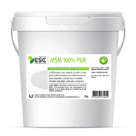 Esc laboratoire MSM 100% pur - protection des articulations du cheval 1kg
