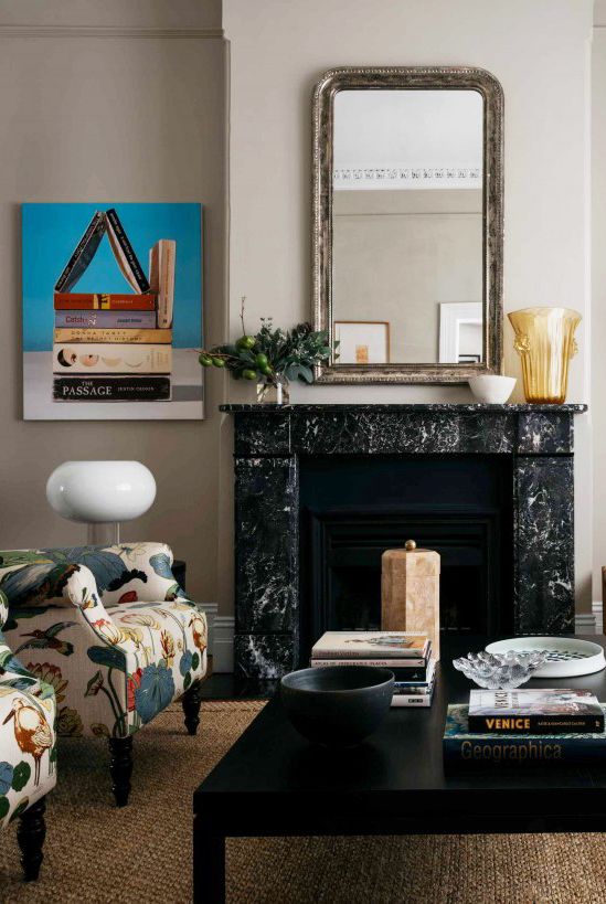fireplace decorating ideas 57 Easy Fireplace Decorating Ideas That’ll Look Stylish All Year Long felix forest arent pyke amareloterrrace fullwidth 1785 at2x 1024x819 1554907591