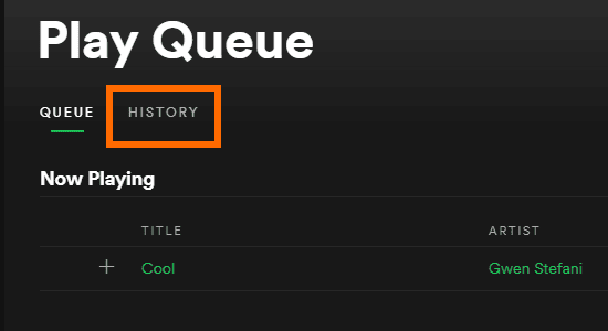 Spotify Play Queue
