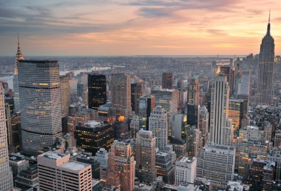 Vue panoramique de NYC