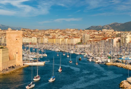 Vue port de Marseille