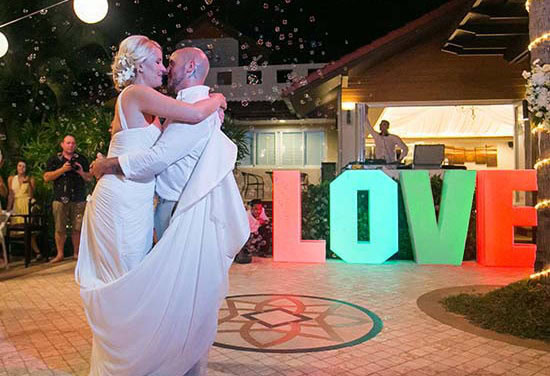 Giant LED Letters ( Custom Sizes) rental for events in Los Angeles, Orange County, and nationwide