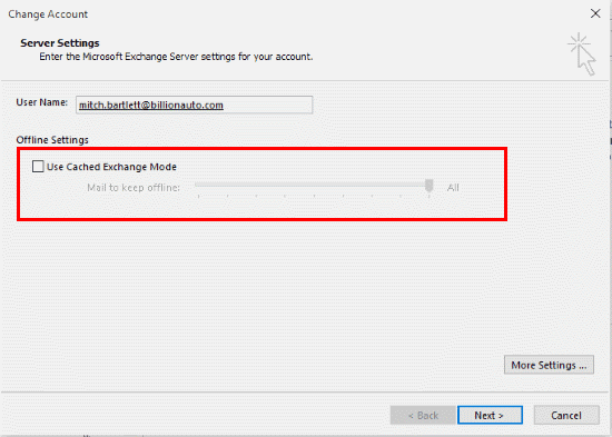 Cached Exchange Mode