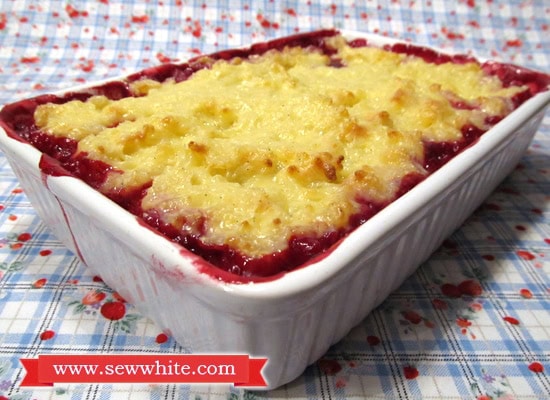 Sew White Christmas jam rice pudding 1