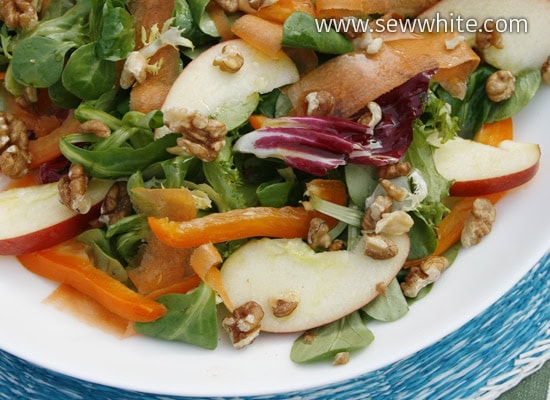 Sew White summer apple and carrot salad 2