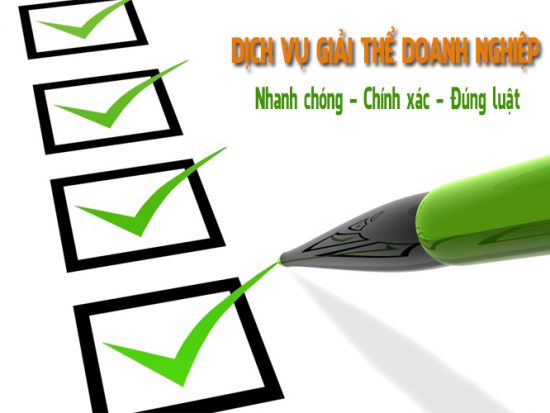 Dịch vụ giải thể doanh nghiệp trọn gói 