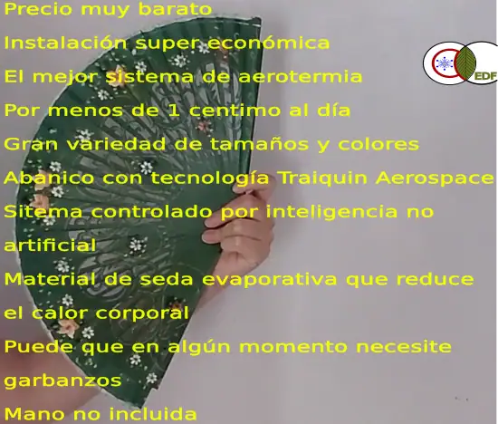 El abanico como aire acondicionado
