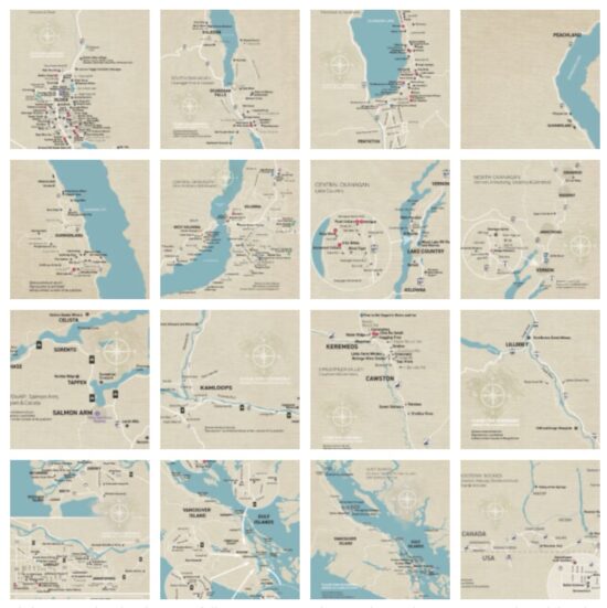 BC winery map thumbnails