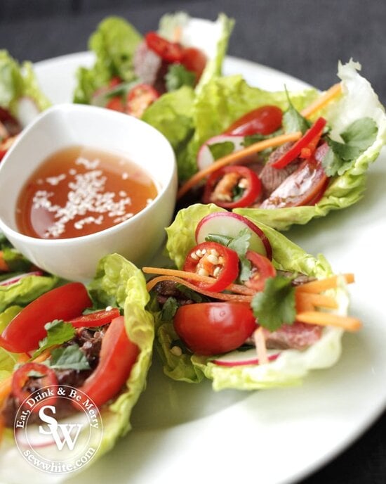 Beautiful and vibrant Vietnamese lettuce wraps