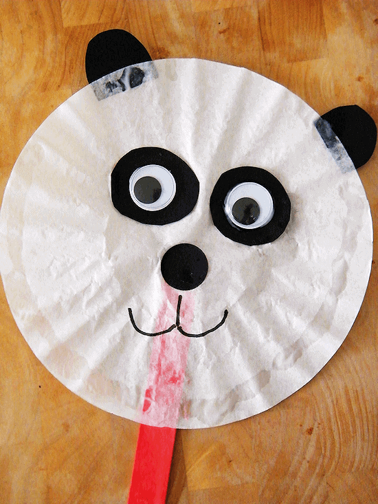 coffee filter panda bear