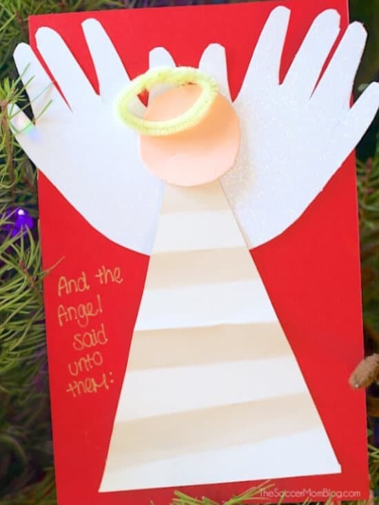 Christmas Handprint Card Craft 