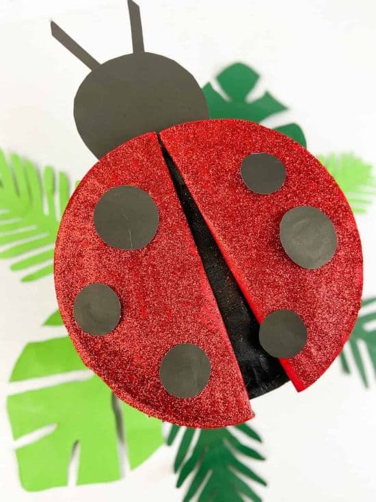 paper plate ladybug craft