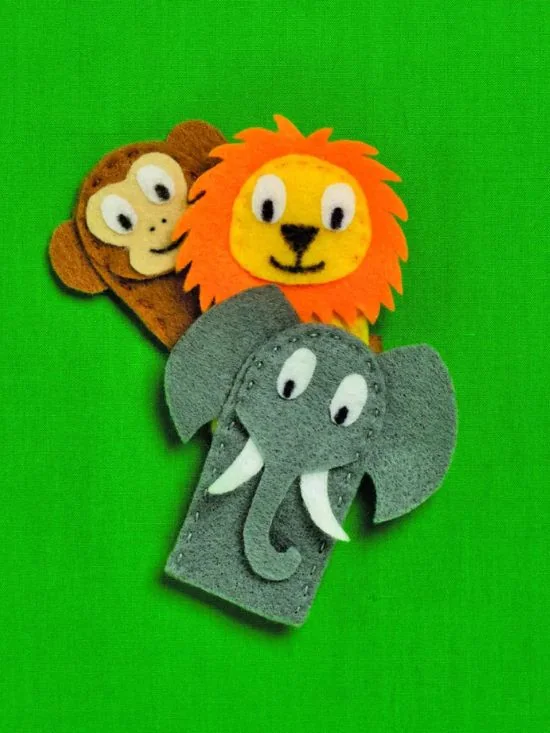 zoo animal finger puppets