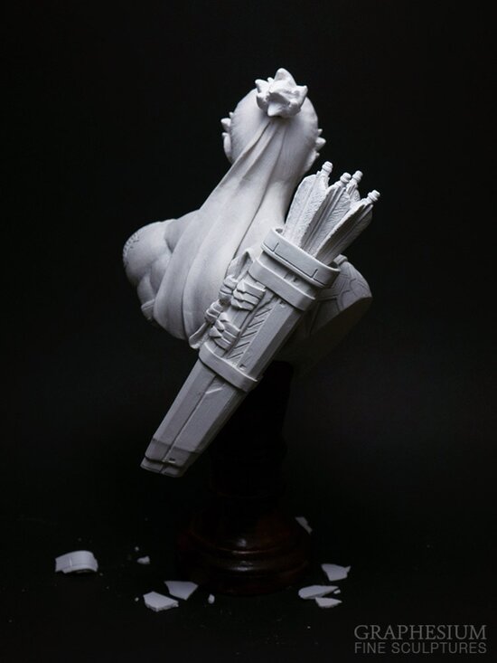 Custom handmade Hanzo Shimada (Overwatch) sculpture / statue / figure by Graphesium (gsculpt)