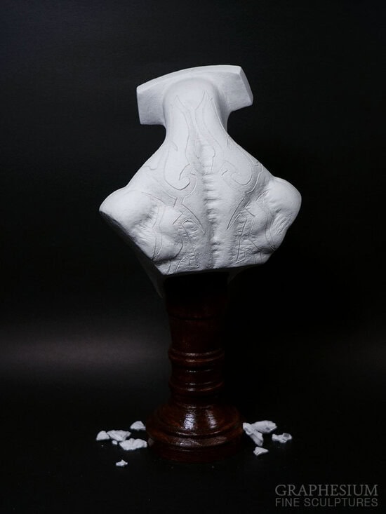 Custom handmade Faceless Void (Dota 2) sculpture / statue / figure by Graphesium (gsculpt)