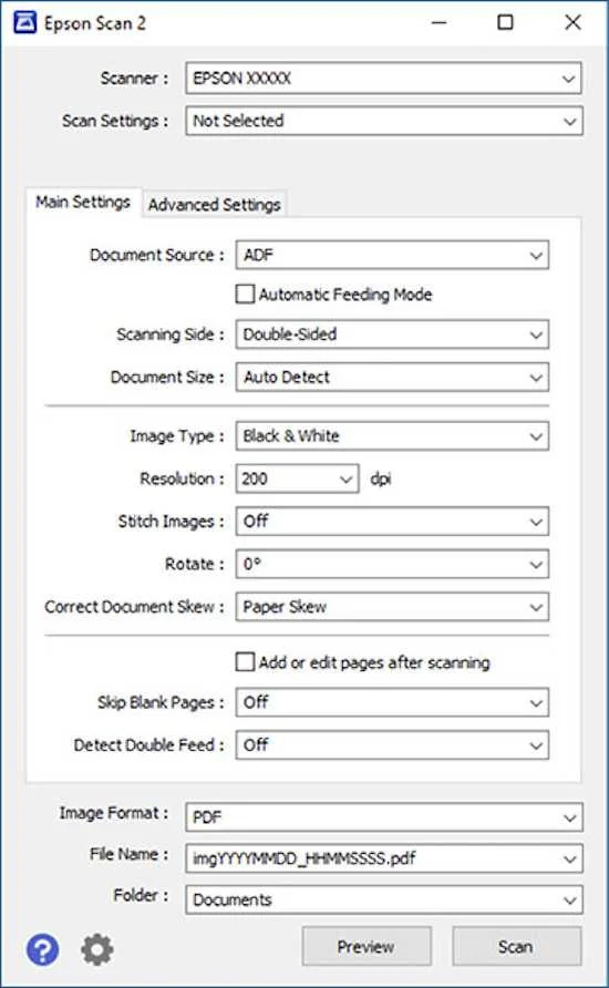 Assess-the-Epson-Scanner-Settings