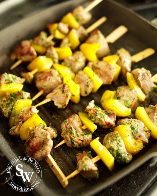 Freshly made kebabs using coconut oil, chilli, garlic and corriander as a marinade