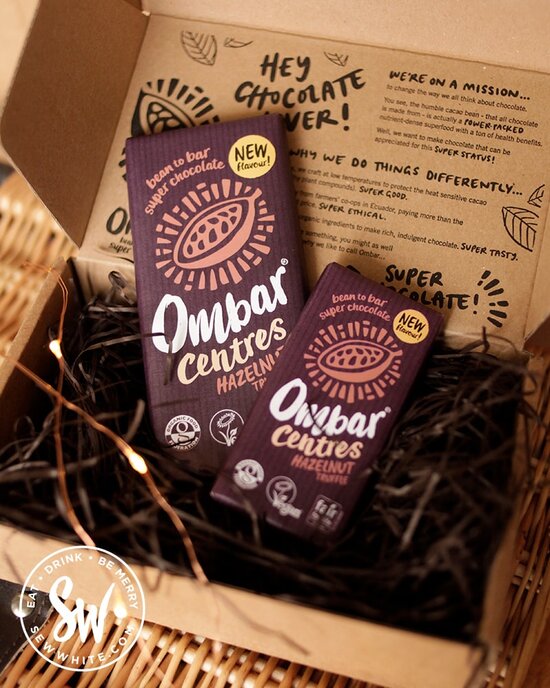 Ombar centres vegan chocolate in their gift box for the Eat Gift Guide