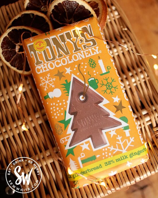 Tony's Chocolonely gingerbread bar for Christmas in the Eat Gift Guide