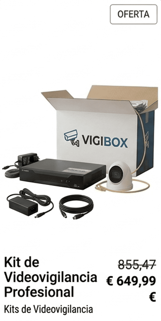 Kit de Videovigilancia Básico X4