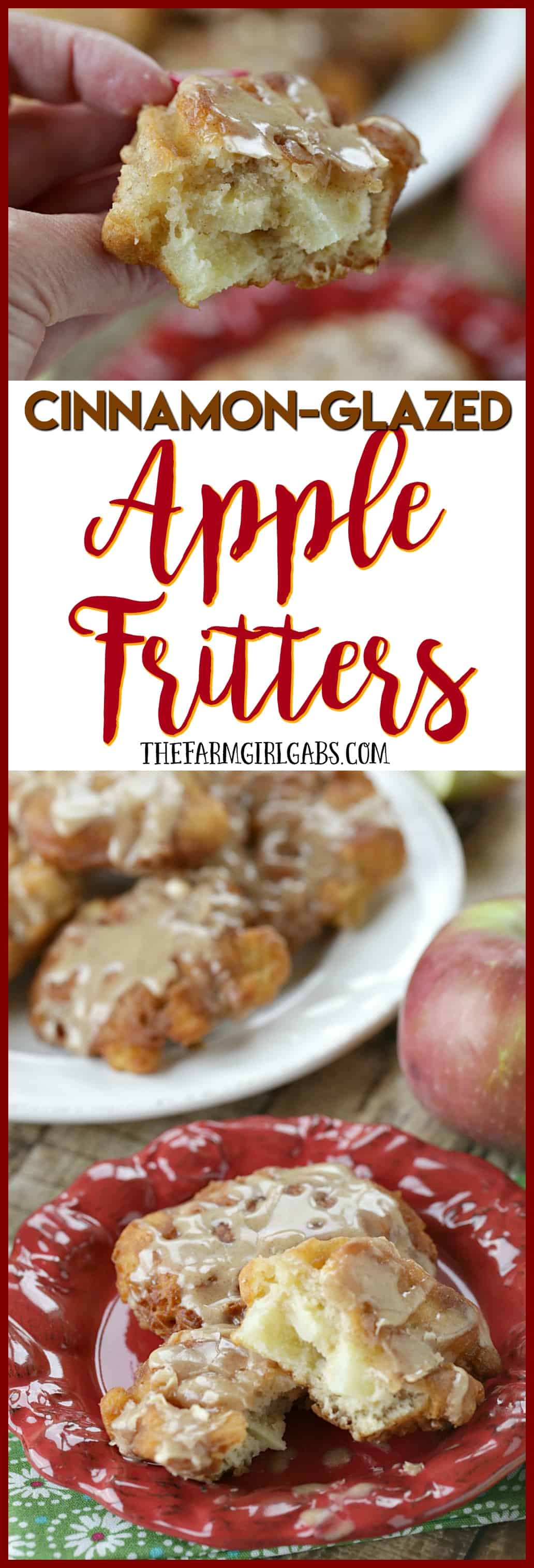 Fall is a perfect time to whip up a batch of these delicious Cinnamon Glazed Apple Fritters.