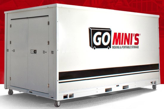 a go mini's franchise storage container