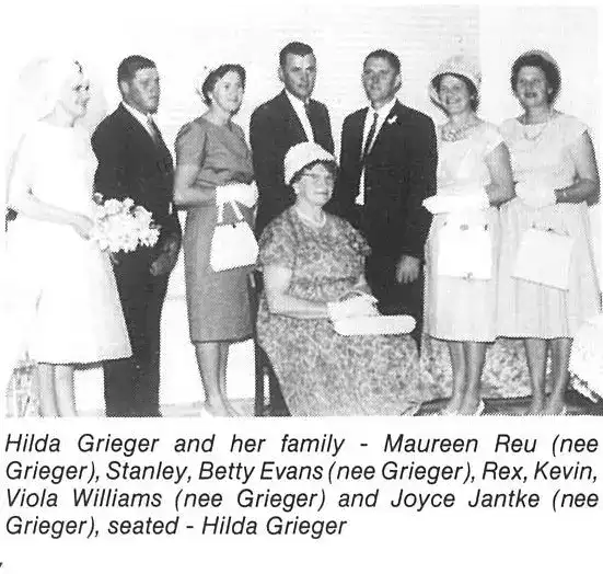 Hilder Grieger and her family.