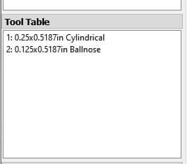 camotics tool table