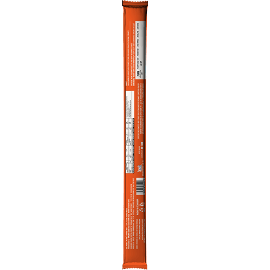 Orange flavour wafer biscuit back