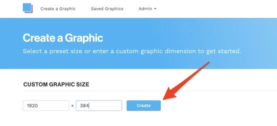 How to create a reddit banner size in Snappa