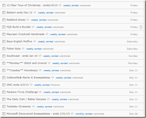Remember the Milk screen shot