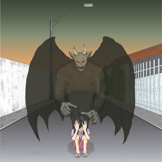 Sandekala adalah mitos di masyarakat Sunda yang konon menculik anak kecil di waktu senja (foto: Webtoon)