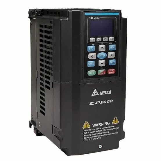 Delta CP2000 VFD – Energy-efficient variable frequency drive for HVAC and industrial automation.