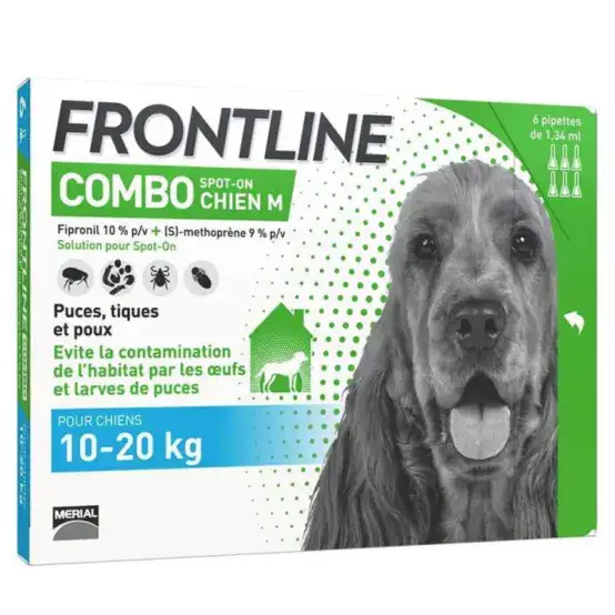 Frontline Combo Chien M (10-20 kg) – Pipettes