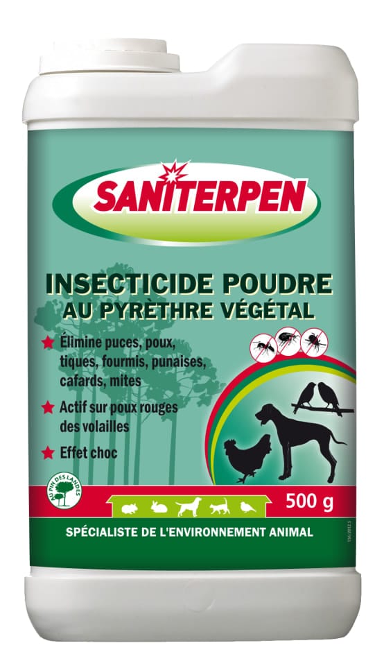 Saniterpen Insecticide Poudre au Pyrèthre Végétal 500 g