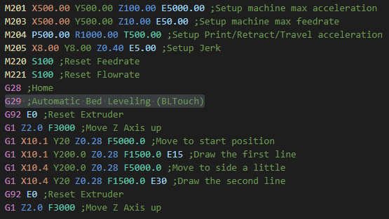 bltouch start gcode verification from gcode file